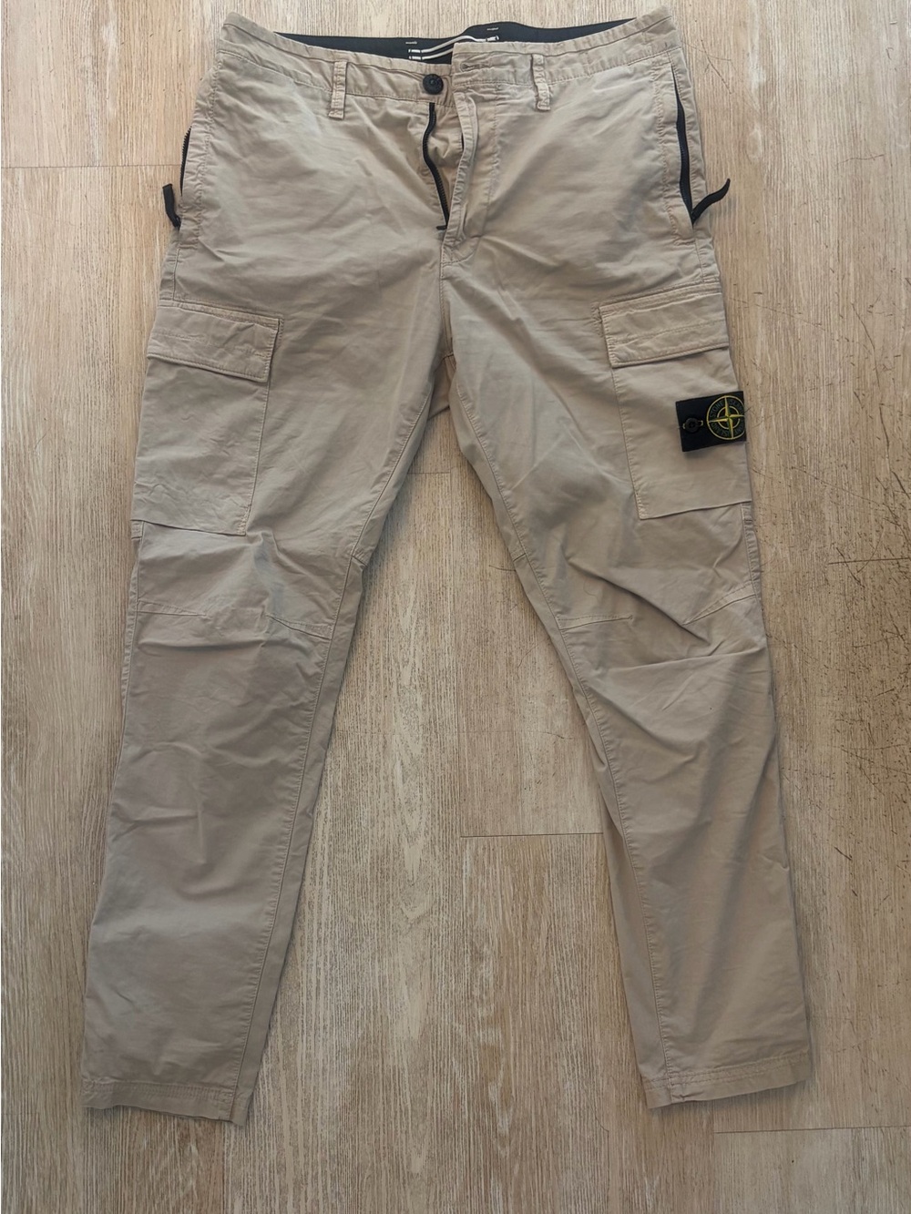 Stone Island Men's Cargo Trousers - Beige/Tan